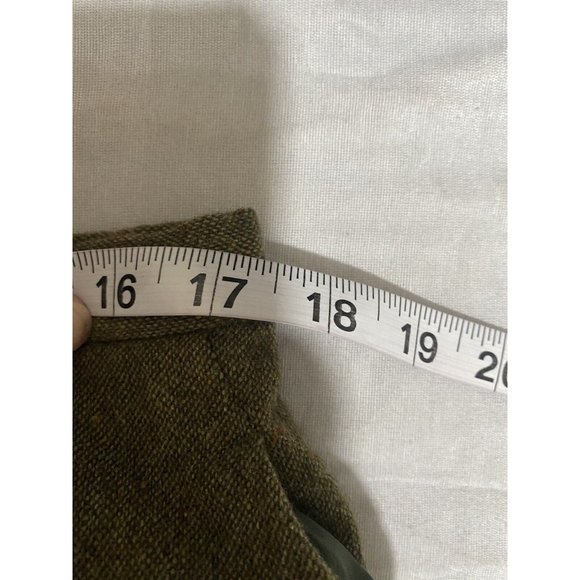 Vintage Pendleton 100% Virgin Wool Pants Womens Green Cropped Modified Size 16 - Picture 14 of 16